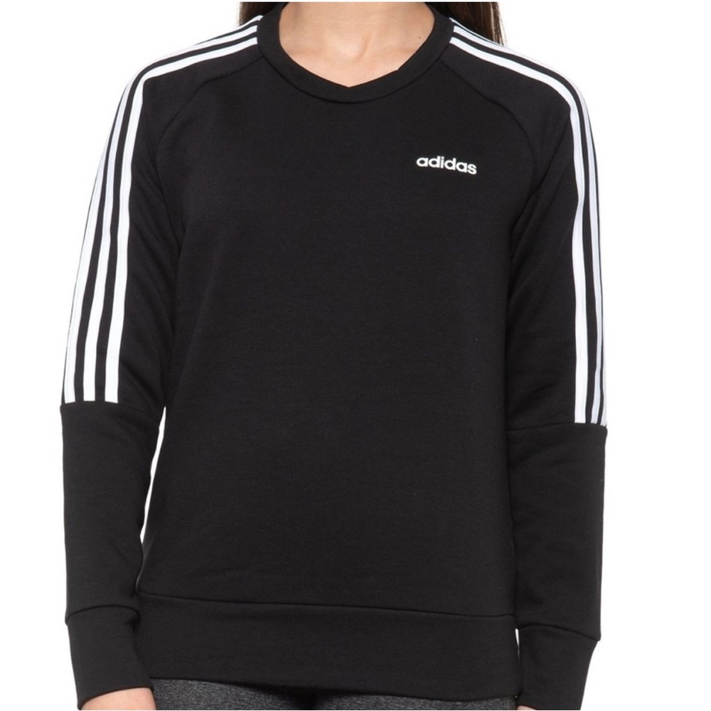 Adidas Black Crewneck Sweater Classic Design